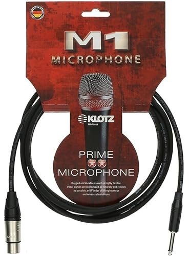 Klotz M1 Mikrofonkabel XLR 3 female Jack 3p sw 1 m