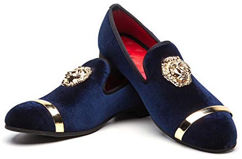 JITAI Mocassini Eleganti da Uomo Moda Scarpe Casual Scarpe Eleganti da Uomo, Blu 02, 42 EU (9 UK)