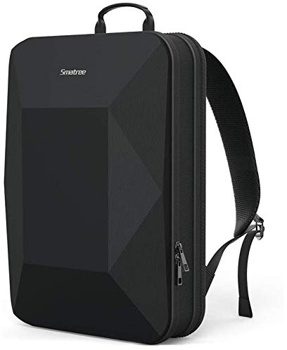 Smatree Hard Backpack for Laptop Men Business Travel Compatible with 13 14 15.4 16 inch MacBook Pro Air 2021 and 12/13.3-15.6 inch DELL/ASUS/HP/LENOVO/SAMSUNG/ACER/RAZER, Black