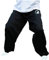 G-LIKE Kampfsport Taiji Training Hose - Chinesische Kampfkunst Chenjiagou Tai Chi Kung Fu Qigong Shaolin Weite Beine Knickerbocker Graziöse Uniform für Damen Herren (XS)