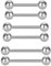 Longita 16G Zungenpiercing Brustwarzenpiercing 14mm 16mm 18mm Stab Chirurgenstahl für Damen Herren Körperschmuck 6 Stück