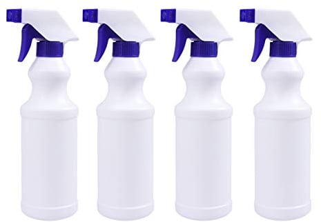 Hemobllo 4 Pack Spray Bottles - 500ml Plastic Spraying Bottles Spritzer Bottle Sprayer Bottles Mist Empty Water Bottle Spray Bottle for Water Flowers, Cleaning Solution, Planting