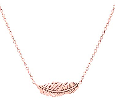 a little something® Halskette Bastille | Damen Kette mit 18 Karat Vergoldung in Roségold | Inklusive nachhaltiger Geschenkverpackung mit FSC®-Zertifikat