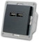 MC POWER - USB-Ladedose | FLAIR | 2-fach USB, 5V / 3,4A, UP, anthrazit, matt
