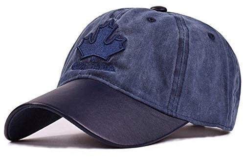 Herren Kappe Hut Sommer Baseball Cap Maple Leaf Caps Für Männer Frauen Streetwear Snapback Hip Hop Hüte-Navy_Baseball_Cap_Adjustable