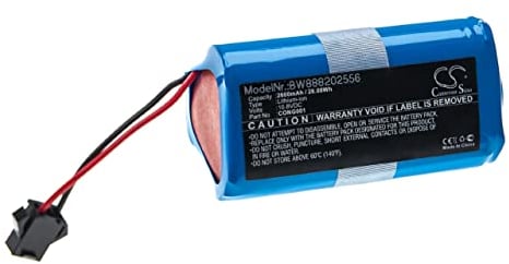 vhbw Batería Recargable Compatible con Cecotec Conga 890 Slim, Slim, Slim 890, Slim 890 Wet aspiradora, Robot Limpieza (2600 mAh, 10,8 V, Li-Ion)