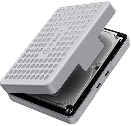 3,5 Zoll Festplattengehäuse, PHIXERO HDD/SSD Tragbare Aufbewahrungsbox, Staubdicht, Stoßfest und Antistatisch, Geschenk für Kunden und Freunde, Geeignet für WD, Toshiba, Lenovo, Seagate