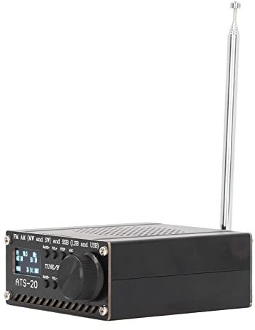 Récepteur radio bande complète portable, scanner radio Chargement USB Interface d'antenne ATS-20 BNC SI4732 pour casque 3,5 mm