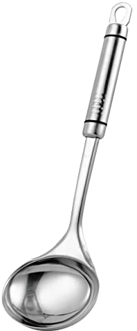 Baroni Home Utensili da Cucina per uso quotiano, Mestolo per brodo, Mestolo da Zuppa, 31,5x9 cm