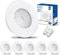 HiBay LED Spot 7W LED Einbaustrahler Flach IP44 Badezimmer Deckenspots Rund Einbauleuchten 4500K Neutralweiß 850lm 6er Set