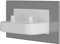 ProofVision Brushed Steel In-Wall Twin Electric Toothbrush Charger - PV11P-BS-FR