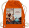 Turnbeutel Rucksack - eigenem - Foto Bild Geschenk I Dein Bild und Text - Unisize - Orange - personalisierte wechselkleidung beutel kita tasche selbst drucken photo stoffrucksack