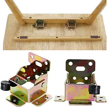 Tischbein Scharnier Klappbar, 2Pcs Faltbare Verriegelung Tisch, Klappscharnier Tischbeine, Stützhalterung aus Stahl für Klappbares Tischbeinzubehör(90 Grad)