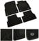 DB Bespoke - Tailored Car Mats - Compatible with Dacia Duster 2013-2017 - Black Carpet - Non-Slip Carpet Mat - 4 pc Complete Car Floor Mats with Velcro clips - Black