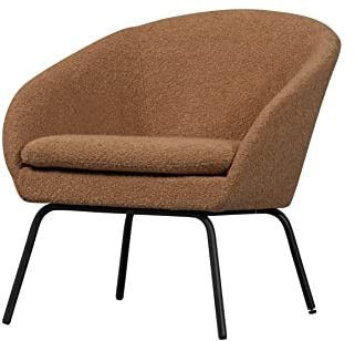WOOOD Ditte Sessel bouclé Cognac