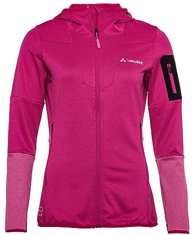 VAUDE Damen Women's Monviso Fleece Jacket Ii, Rich Pink, 36 EU