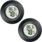 QPEUIM 2 Pack Hygrometer Thermometer Mini Digital LCD Monitor Indoor/Outdoor Humidity Meter Gauge Temperature for Humidifiers Dehumidifiers Greenhouse Reptile Humidor Fahrenheit/Celsius(℉/℃) by