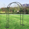 ARtsim 200cm 160cm 120cm 180cm breit Rosenbögen Metall Rankbogen Gartenbogen Rankhilfe Torbogen Rankgitter für Kletterpflanzen Verzinkt Rosenspalier (Color : Schwarz, Size : 140cm x 230cm)