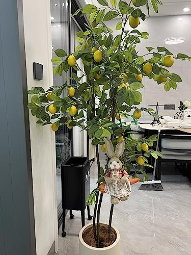 Arbre Artificiel Arbres En Plastique/arbre Fruitier For Jardinières Déco/mariage/chambre D'enfant Fausse Plante Avec Citron, Bonsaïs Artificiels De Simulation Réaliste/faux Plantes Tropicales ( Color