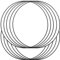 SILARLAIT 10 Stück Metallring Schwarz, 3mm 30cm Metallringe zum Basteln, Drahtringe zum Basteln für Wickeltechnik Traumfänger Floristik Hochzeitskranz Weihnachtsdekoration (30cm)