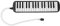 Melodica 32 Tasti, Doppio Tubo Bocchino Tastiera Armonica Strumento a Fiato Pianoforte Ad Aria Tastiera Strumento Musicale con Borsa Per Il Trasporto(Nero)