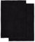Decomira Tapis de Bain Antidérapant en Chenille | Super Absorbant et Lavable en Machine | pour la Salle de Bain, Douche, Baignoire ou comme Tapis WC | Noir - 50x80 cm (2pcs)