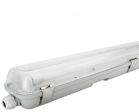 LHW-Licht LED Feuchtraumleuchte 150cm IP65 2 x 22W Röhre | 4400 Lumen | 4000K Neutralweiß für Keller und Garage