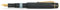 Kaweco PISTON SPORT AL Black/Gold Solo I Classic Fountain Pen with Steel Nib for Ink Bottles with Transparent Window in Nostalgic Box I Exclusive Aluminium Pen 13 cm I Nib: M (Medium)