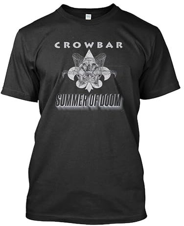 WDEUIL Best Crowbar Summer of Doom Sludge Metal American Band T-Shirt Size S-2XL BlackSmall