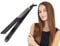 BEPER P301PIS200 Plancha de pelo de cerámica, Plancha con 6 niveles de temperatura, Calentamiento rápido hasta 230°, Cable giratorio de 360°, Apagado automático, Bloqueo de placa, Negro