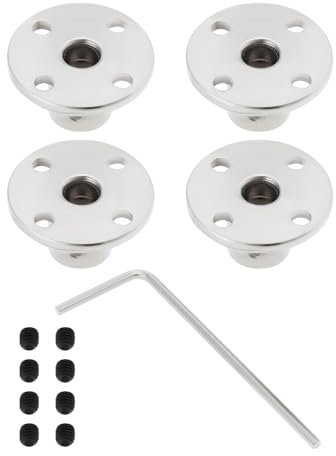 SG Store 4 Pezzi Connettore Di Accoppiamento Flangiato 5mm Con Viti E Chiave Esagonale M3 Per Motori Modello RC Fatti A Mano Fai Da Te Distanza Fori 15mm