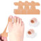 22 Stück Zehenspreizer Sets, Selbstklebende Zehenbandagen für Hallux Valgus Korrektur,Zehenspreizer Hallux Valgus, enthalten 2 Silikon Zehenspreizer und 20 Selbstklebende hallux valgus