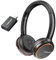 Holdsound Wireless Headphones for TV, TV Headphones Wireless for Seniors with USB Transmitter, 20hrs Playtime, Easy Setup, Higher Volume, 165FT Range, Orange