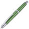Jinhao 10 Series Press Fountain Pen Sea Pine Green Retractable Extra Fine Nib with Ink Converter and Metal Pen Box Set (Silver Clip Version)