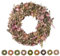 PHILARO Trockenblumenkranz All Seasons Ø 30cm rosa- kein Plastik I Trockenblumen Premium Qualität aus Europa - Türkranz - Tischkranz - Wandkranz - Trockenblumenkranz