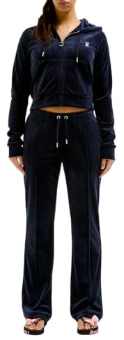 Juicy Couture Damen Lässige Hose Tina Track Pants Samtige Sweathose Trainingshose mit Kordelzug Jogger für Sport Freizeit Fitness in Versch. Farben