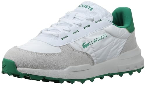 Lacoste Elite Active EVO - Tenis para hombre, Blanco roto/verde, 43 EU