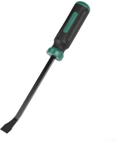 18 Inch Pry Bar Heavy Duty, Thicker Hammer Strike Cap, Angled Tip, Mechanic Hand Tools for Automotive, Demolition, Nail Puller, Crowbars(18 Inch)