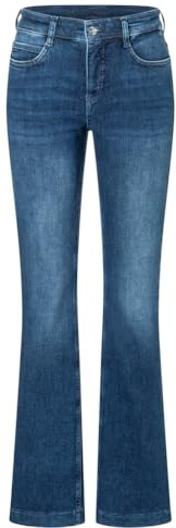 Mac - Damen 5-Pocket Jeans, Boot Authentic (5220-90-0387L), Größe:W42, Länge:L32, Farbe:chic Indigo Used (D642)