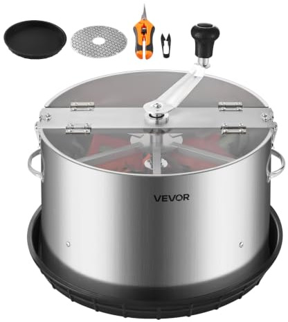 VEVOR Manual Bud Leaf Trimmer, 16 in Reaper Bowl Bud Trimmer with Stainless Steel Blades, Visual Cutting, Wet & Dry Hydroponic Cutting Machine with Tray, Twisted Spin Cut for Plant Buds Flowers