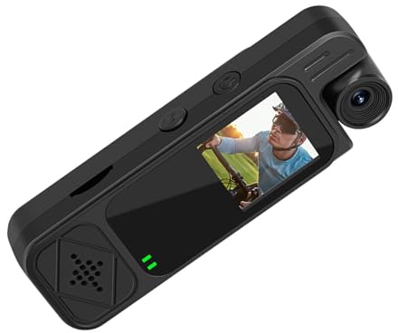 XuQiZZpp Caméscope de poche léger avec détecteur de mouvement et longue batterie 1200 mAh pour événement familial