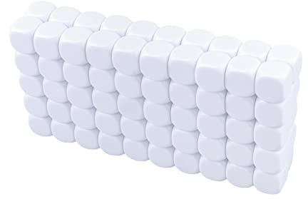LianShi 22MM gerundetes leeres sechs mit Seiten versehenes Würfel-Unterricht verursachte Sesources Spiel, das Plastikwürfel Vier Farben wählt
