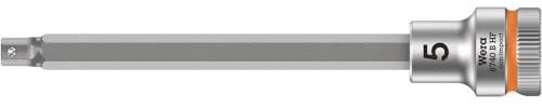 Wera 8740 B 3/8 Zyklop Bit Socket, HF Hex-Plus 5,0 x 107 mm - 05003034001