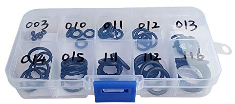 SM SunniMix Paquet De 50, Kit De Joints Toriques en Caoutchouc pour La Plongée sous-Marine, Assortiment De Jeu avec Pique Et Mallette, 10 Tailles pour Bouteille D