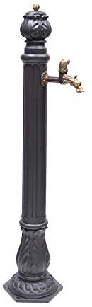 Fonderia Bongiovanni | Fontana a Colonna| in Ghisa | Modello Diana| per Casa Giardino | con Rubinetto Ottone Brunito 147/C | Fontana Colonna da Giardino Esterno | Fontana da giardino esterno