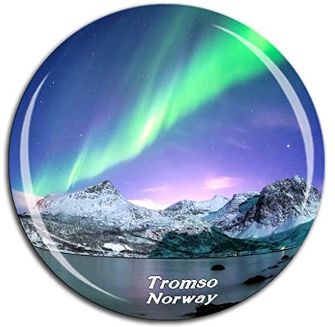 Weekino Aurora Tromso Norway Fridge Magnet 3D Crystal Glass Tourist City Travel Souvenir Collection Gift Strong Refrigerator Sticker
