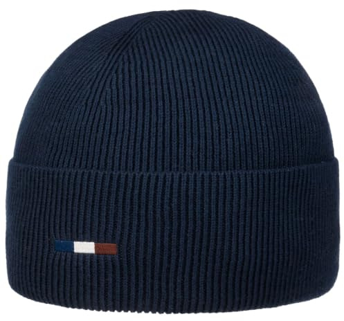 bugatti Beanie | Gestickte Flagge | OneSize | Unifarben | Mit Wollanteil