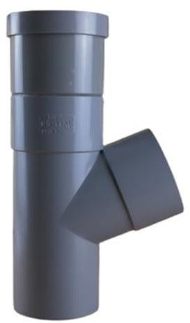 First Plast - Culotte PVC évacuation à joints de dilatation - Ø100 - Mâle Femelle 67°30