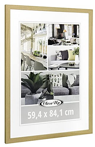 Close Up Posterrahmen 59,4 x 84 cm Din A1, Holzdekor Buche hell