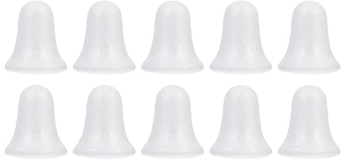 EXCEART 10 Stücke Styropor Formen Glocken Weihnachtsbaum Glocken Styroporkugel Weihnachtsanhänger Baumschmuck für DIY Handwerk Basteln Modellierung Weihnachten Deko